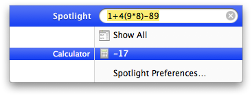 Spotlight can add on your macintosh