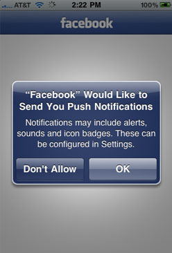 Facebook Notification on your iPhone - Lena Shore