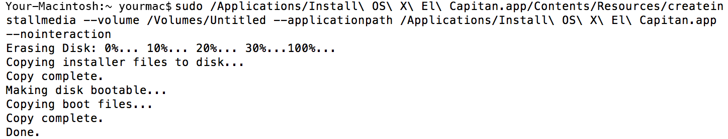How to make a bootable OS X El Capitan USB Drive - Lena Shore