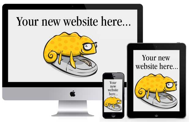 Website on computer