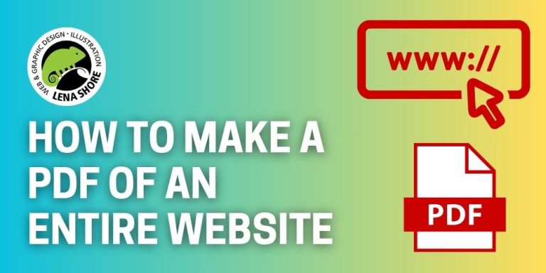 Pdf On Website Example How to Make a PDF of an Entire Website - Lena Shore